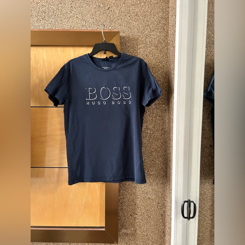 Hugo Boss men’s blue short sleeve top
